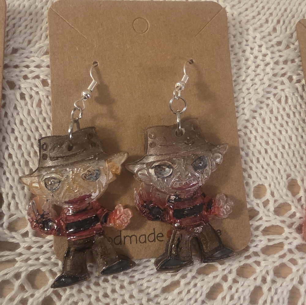 3/15$ Freddy Kreuger Nightmare On Elm Street Halloween Earrings Gothic Costume